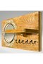 Key Holder for Wall – Wooden Mirror with Shelf & 5 Hooks | Key Hanger for Wall Entryway | Key Organizer Wall Mounted | Coat Bag Hook | Rustic Wood Home Decor | No Drilling Needed - 5