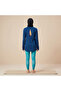 Women’s Modest Workout Set – Blue & Turquoise | Full Coverage Long Sleeve Top & Leggings Co-ord, Breathable Stretch Activewear for Yoga, Pilates & Training – - 7