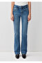 Maria Gold Premium Indigo Blue Jean Trousers 101225-89220 - 4