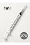 100pack of 1ml 27G Luer Slip 1/2 Clear Measuring Tool for Liquid Applicator - 2