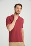 Burgundy Color Short Sleeve Men's Rider T-Shirt - 4