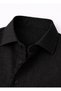 Black Color Long Sleeve Linen Shirt - 3
