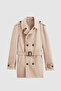 Ds Damat Regular Fit Beige Epaulet Belted Top Coat/Trencoat - 5