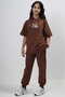 Girl's Two Thread Fabric Short Sleeve Hooded Tracksuit Set - 6
