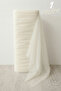 Off-White Crystal Tulle Length 1 Mt Most Stable 3 Mt Engagement, Henna, Wedding, Bohça, Door, Birth, Party Decoration