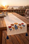 100% Cotton Linen Bohemian Punch Embroidered Table Runner – 40X 130 Elegant and Natural Tablecloth - 3