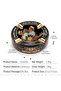 4-Cigar Ceramic Ashtray – Large Red Special Edition - 7