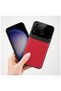 Huawei P30 Lite Compatible Case Lens Leather Case Red - 3