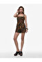 X Melis Ağazat - Viscose Floral Patterned Mini Shorts with Tassel Detail
