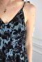 Women's Petrol Natural Bohemian Jumpsuit with Adjustable Straps - 2