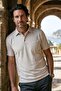 Men's Shirt Collar Cotton Buttoned Pocketed Cream T-Shirt Classic Fit - 5101