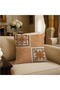طقم أغطية وسائد مربعة الشكل بتصميم ريترو منقوشة مكون من 6 قطع مقاس 43x43 سم بطباعة رقمية - 2