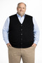 Men's Large Size Buttoned Vest for Ages Above Middle Age 6955