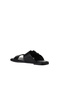 Black Leather Women's Flat Slippers 01Wy2001 - 5