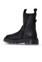 Black Leather Women's Flat Boots 01Wv1501 - 4