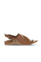 Brown Leather Women's Sandals 01Wu7603 - 2