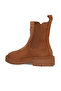 Tan Light Suede Women's Flat Boots 01Wz6702 - 4