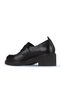 Black Leather Women's Heeled Shoes 01Wz4404 - 4
