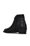 Black Leather Women's Heeled Boots 01Wf1000 - 5