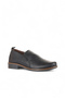 Black Leather Women's Casual Shoes 01Wd3802 - 2