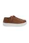 Women's Tan Leather Sports Shoes - 2