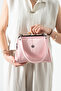 Tn-206 Burslu Women's Shoulder Bag Clip-On Handbag Crossbody Bag Pink - 3