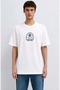 M0613283 Lighthouse Printed T-Shirt Men's T-Shirt White - 3