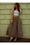 Poplin Standard Size Pocketed Long Skirt - 2
