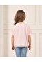 Girls Pink Printed T-Shirt - 3