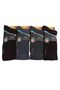 Men's Colorful 6 Pairs Diabetic Thermal Towel Socks - 2
