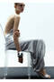 Rhinestone Stone Wedge Heel Sandals - 2