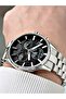 Functional Silver-Black Color Sapphire Glass Steel Band Steel Case Men's Wristwatch 1193Mr - 3