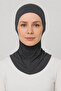 Women's Hijab Practical Neck Collar Ninja Bonnet Anthracite Sports Bonnet - 2