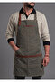 Barista Waiter Apron – Professional Cafe Apron with Leather Straps - 2