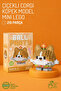 Flower Corgi Dog Model Character Figure 3D Building Toys