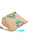 Straw Women's Portfolio & Clutch Triangle Bag Blue - 6