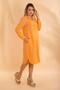 Muslin Shirt Dress Salmon pink Bnts-23034 - 6