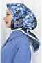وشاح رايون رقمي 70299-10 أزرق أنثراسيت - 2