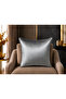 Exclusive Imported Atlas Anthracite Color Cushion Cover 43X43 cm