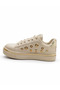 Beige Women's Casual Thick Sole Sneaker Shoes - 8