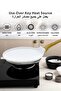 28cm Forged Aluminum Crepe Pan Pancake Tawa Marble Non-Stick Trivet Induction Gas - 3