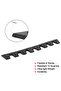Car Front Bumper Bottom Anti-Scratch Strip Scrape Guard Skid Plate Bumper Protection Anti collisi... - 4