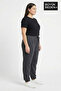 Women's Plus Size Elastic Leg Two Thread Comfortable Fit Slim Sweatpants Spr26Beak951 - 2