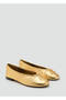 Lace-up Detailed Leather Ballerinas