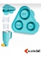 Stanly Quencher Compatible Blue Silicone Ice Mold – 3-Dimensional Cylinder Ice Cube Mold for 30-40 Thermos Bottles