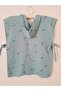 Organic Double Layer Patterned Muslin Poncho // Hooded // 60x50 Cm - 6