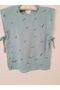 Organic Double Layer Patterned Muslin Poncho // Hooded // 60x50 Cm - 2