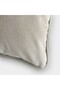 "Taupe" Velvet Plain Cushion Cover - 30X50 - Cream - 2