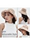 Women’s Reversible Bucket Hat, UV Protection Wide Brim Sun Hat, Packable Travel Cap - 3