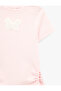 Butterfly Embroidered Short Sleeve Crew Neck Cotton T-Shirt - 5